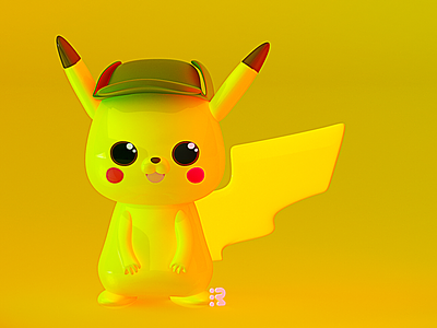 Detective Pikachu ⚡️ 3d 3dart 3dmodel c4d cinema4d detective pikachu pika pikachu pikapika pokemon pokemonday2019 pokemones pokemongo pokemonletsgo