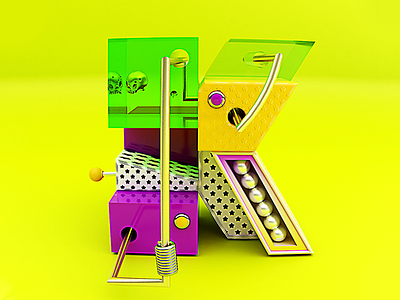 Letter “K” 36days 36daysoftype 3d 3dart 3dillustration 3dmodel c4d cinema4d k