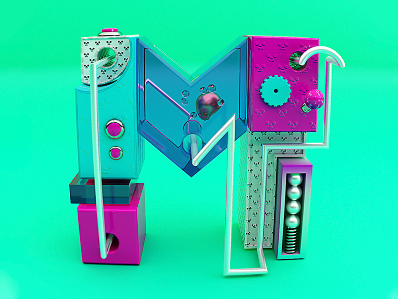 Letter “M” 3dillustration 3dart 3d illustration3d 36days m 36days-m 36daysoftype illustration