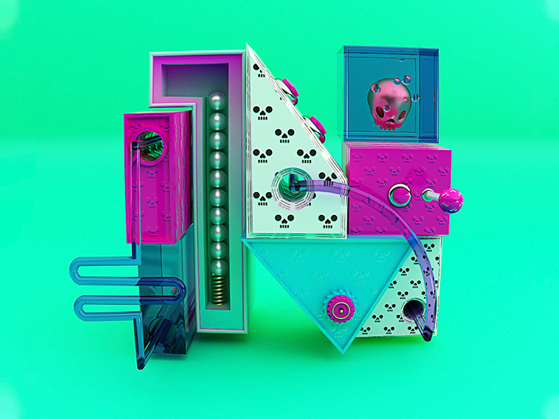 Letter “N” c4d 3d 36days 3dillustration 3dart 36daysoftype n 36days-n n 36daysoftype