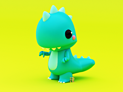 T-Rex 🦖 babe baby c4d cinema4d colmillos dinosauirio rex dinosaur dinosaurio dinosaurios t rex