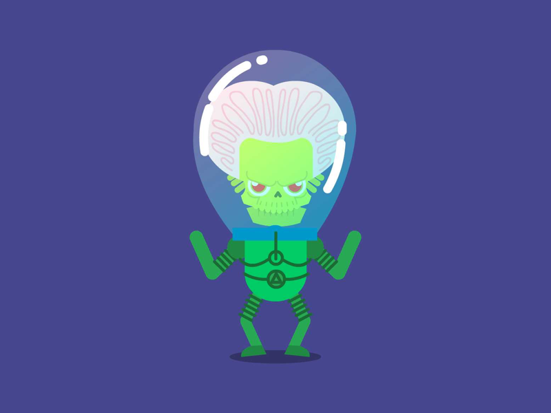 Mars Attacks 💀💚 by Cristian Rivas on Dribbble