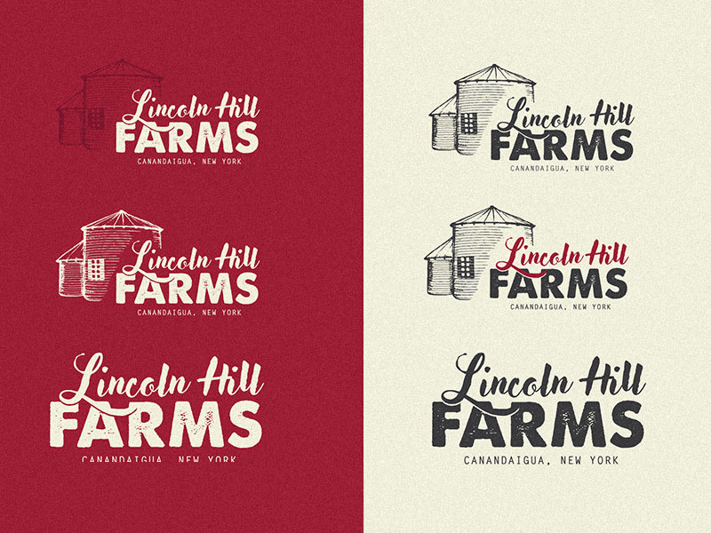 Lincoln Hill Farms Brand brand beer craft farm logo