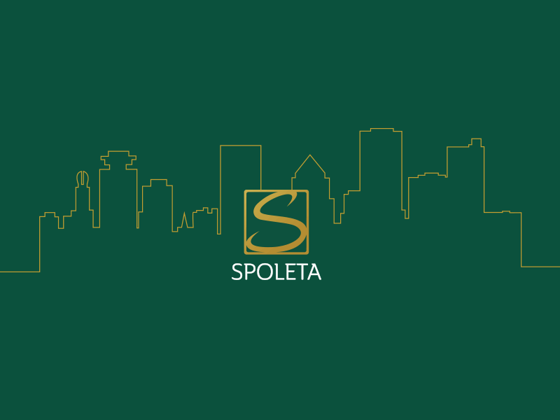 Spoleta Skyline branding construction footer identity rochester