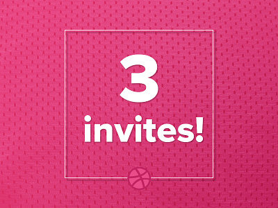 3 Dribbble Invites design draft dribbble giveaway graphic illustration invitation invite invites ui ux