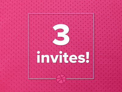 3 Dribbble Invites