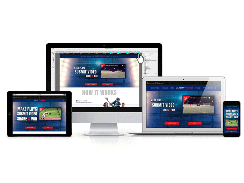 Responsive Animation landingpage interface adaptive design adaptive web web deisgn illustration ui design responsive animation gif
