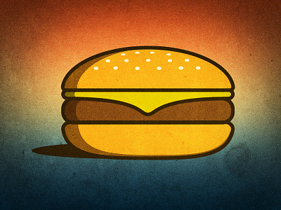 Burger burger food illustrator photoshop texture vector vignette