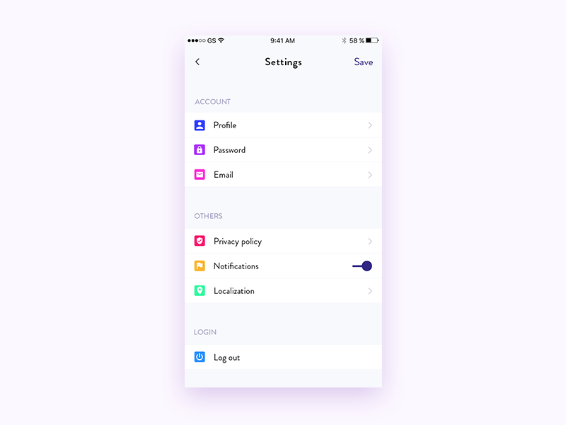 Settings - Daily UI #07 By Emily Blin On Dribbble