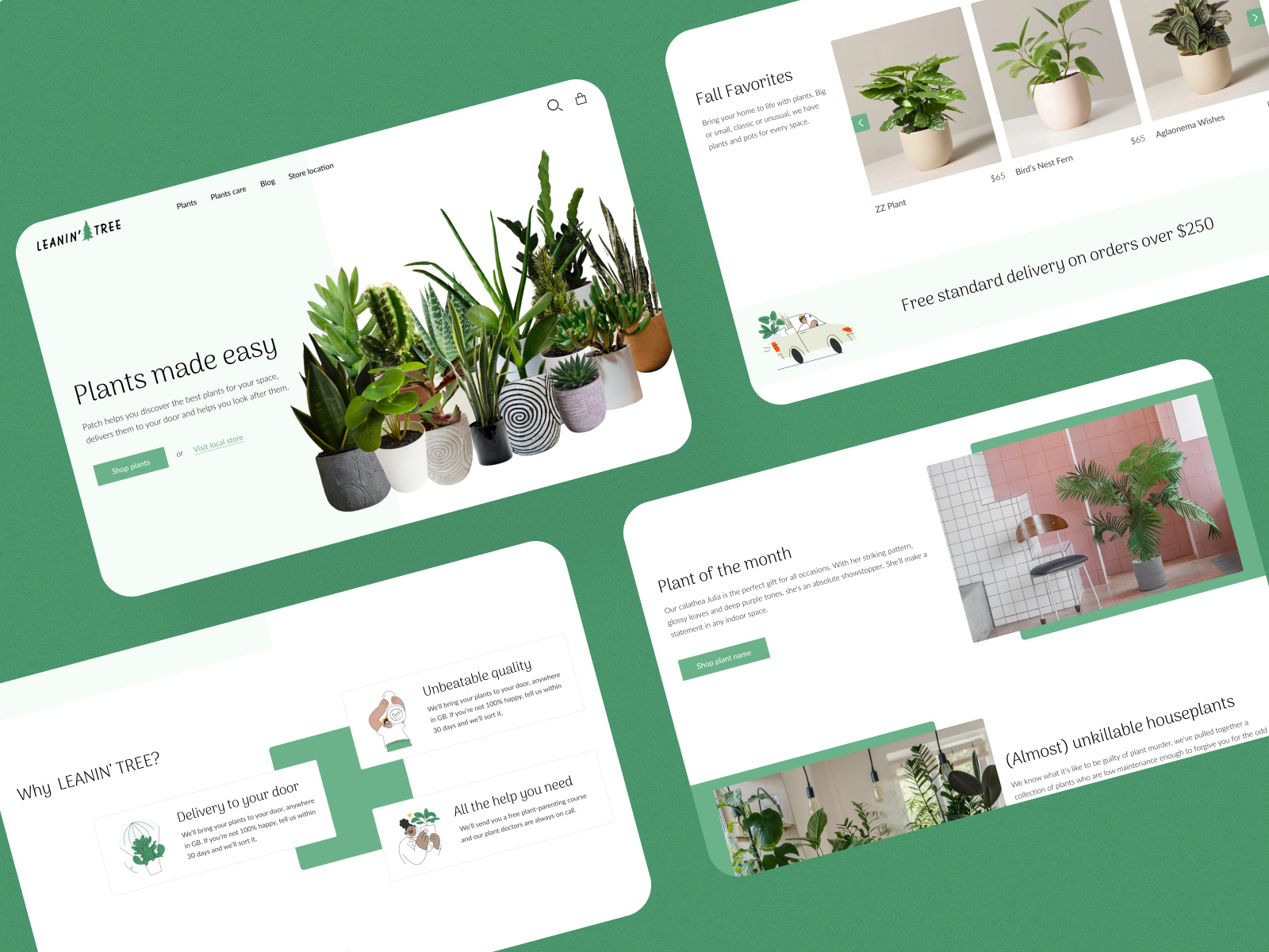 Plant Store web header by Towhidul Mowla on Dribbble