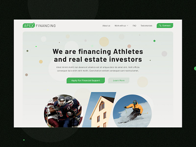 Financing website UI