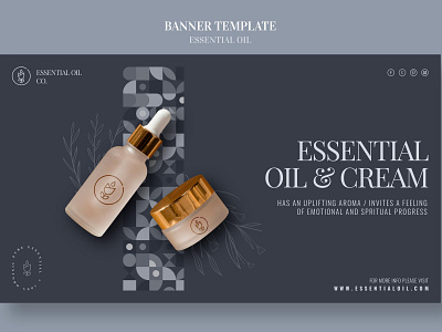 Oil and Cream Banner Template Design