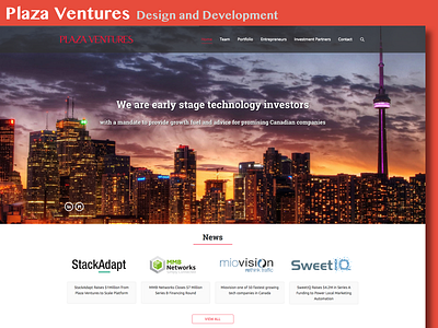 Venture Investment Company Wesbite venture fund wordpress theme