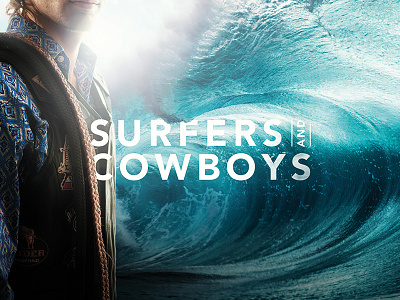 Surfers & Cowboys Movie cowboys film logo movie photoshop poster surf