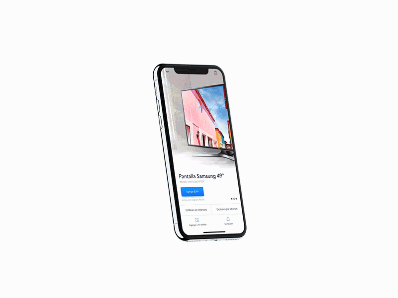 Add product interaction and product detail app e-commerce ios iphone x shopping