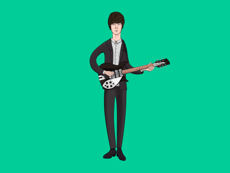 John Lennon animation beatles illustration john lennon