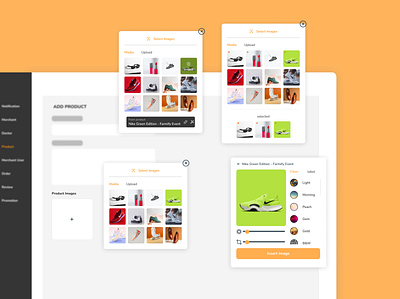 Floating Image Selection | Component Design browse component dropdown figma form image input label minimalist outstanding component photos react simple uix upload web design