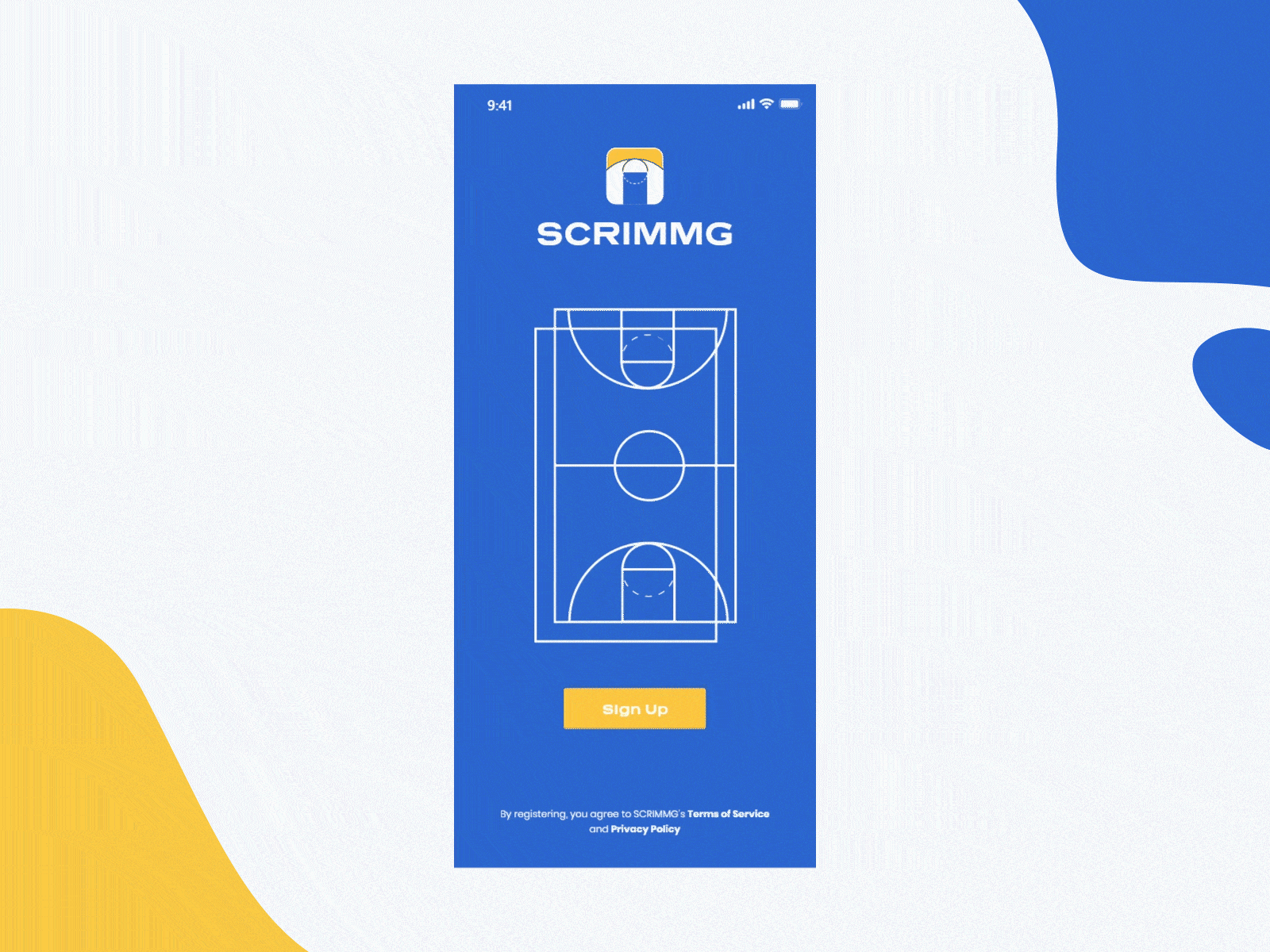 Adobe XD Dribbble Playoff: SCRIMMG adobe xd basketball interface mobile app ui ux