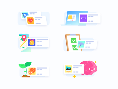 Illustration Spots for Onboarding - Purposely
