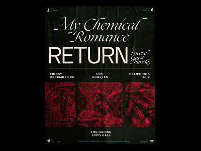 My Chemical Romance "Return" Concert Poster concert concert poster mcr music my chemical romance poster design thursday