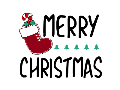MERRY CHRISTMAS - CUTE CHRISTMAS SOCKS AND TRENDY TYPOGRAPPHY aesthetic celebration christmas socks christmas stockings christmas tree cool design green holiday illustration merry christmas minimalist red simple snow tree trendy typography winter xmas