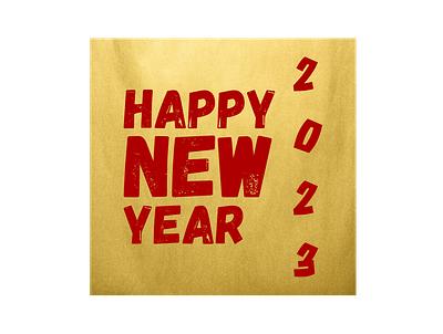 HAPPY NEW YEAR 2023 - GOLD AESTHETIC POSTER 2023 aesthetic chinese chinese new year design funny gold happy new year happy new year 2023 happy new year wishes hello 2023 new year quotes poster red simple sticker trendy typography vintage welcome 2023
