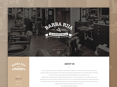Barber e-commerce template barber design e commerce homepage product shop store template ui ux webdesign webpage