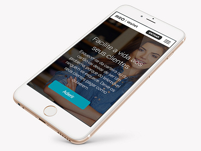 MEO Wallet RWD iphone6 landing page payments responsive rwd ui web design website