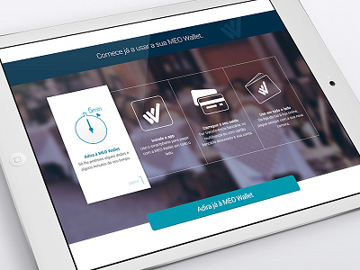 MEO Wallet CTA button cta design homepage interface ipad responsive ui web design web page