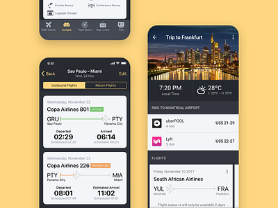 Star Alliance iOS & Android App android app design team flight interface ios mobile mokriya travel ux ui