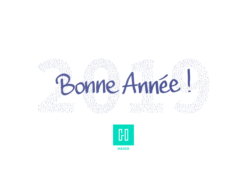 HAIGO - Bonne année 2019 ! drawing motion design new year wishes design