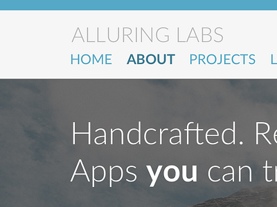 AlluringLabs new Website design new redesign webdev website