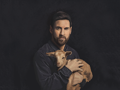 Messi d GOAT 2d adobe photoshop art style artist character designing custom nft design digital artist digital portrait goat greatestofalltimes illustration leonel messi messi nft nft art portrait portrait artist realistic art realistic portrait