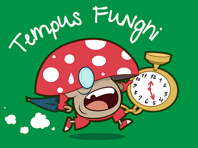 Tempus Funghi character design fun illustration threadless tshirt