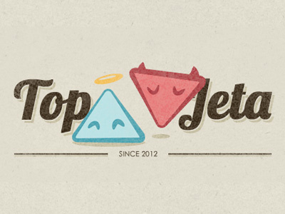 TopJeta Logo illustration logo vintage