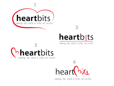 Heartbits illustration logo poll