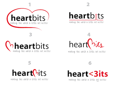 Heartbits Rebound illustration logo