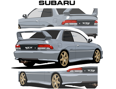 SUBARU WRX VECTOR car vector carvector design graphic design illustration vector