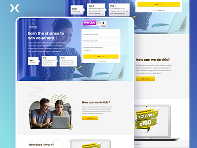 Trusted Vouchers | Survey Landing Page branding design dribbble shot landing page design landingpage lead generation leads survey form survey landing page survey questionaire surveys ui ux