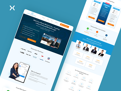 Ivy Capital | Click-Through Landing Page branding click through landing page click through page design dribbble shot financial landing page landing page landing page design landing pages landingpage lead generation lead generation landing page popular design testimonial ui ux video