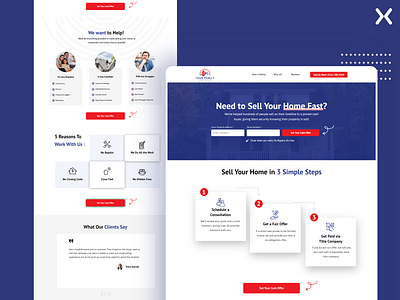 Lead Generation Landing Page | Your Family Home Buyer branding design dribbble shot home selling landing page landing page landing page design landing page designs landing page expert landingpage lead generation lead generation landing page popular dribble shot ui ux