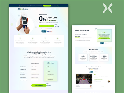 Click-Through Landing Page | COCARD Payments animation branding click through landing page click through page co card payments credit card processing system design dribbble shot illustration landing page design landingpage lead generation motion graphics popular shot ui ux