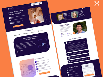 Lead Generation Landing Page | Radicle Science branding design dribbble shot illustration landing page design landingpage landingpagedesign lead generation lead generation form lead generation landing page motion graphics popular shot trending shot ui ux