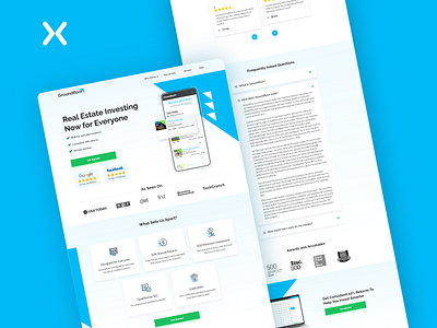 Click-Through Landing Page | Groundfloor branding click through landing page click through page design dribbble shot financial home page landing page landing page design landing pages landingpage lead generation new design popular landing page popular shot real estate ui user experience user interface ux
