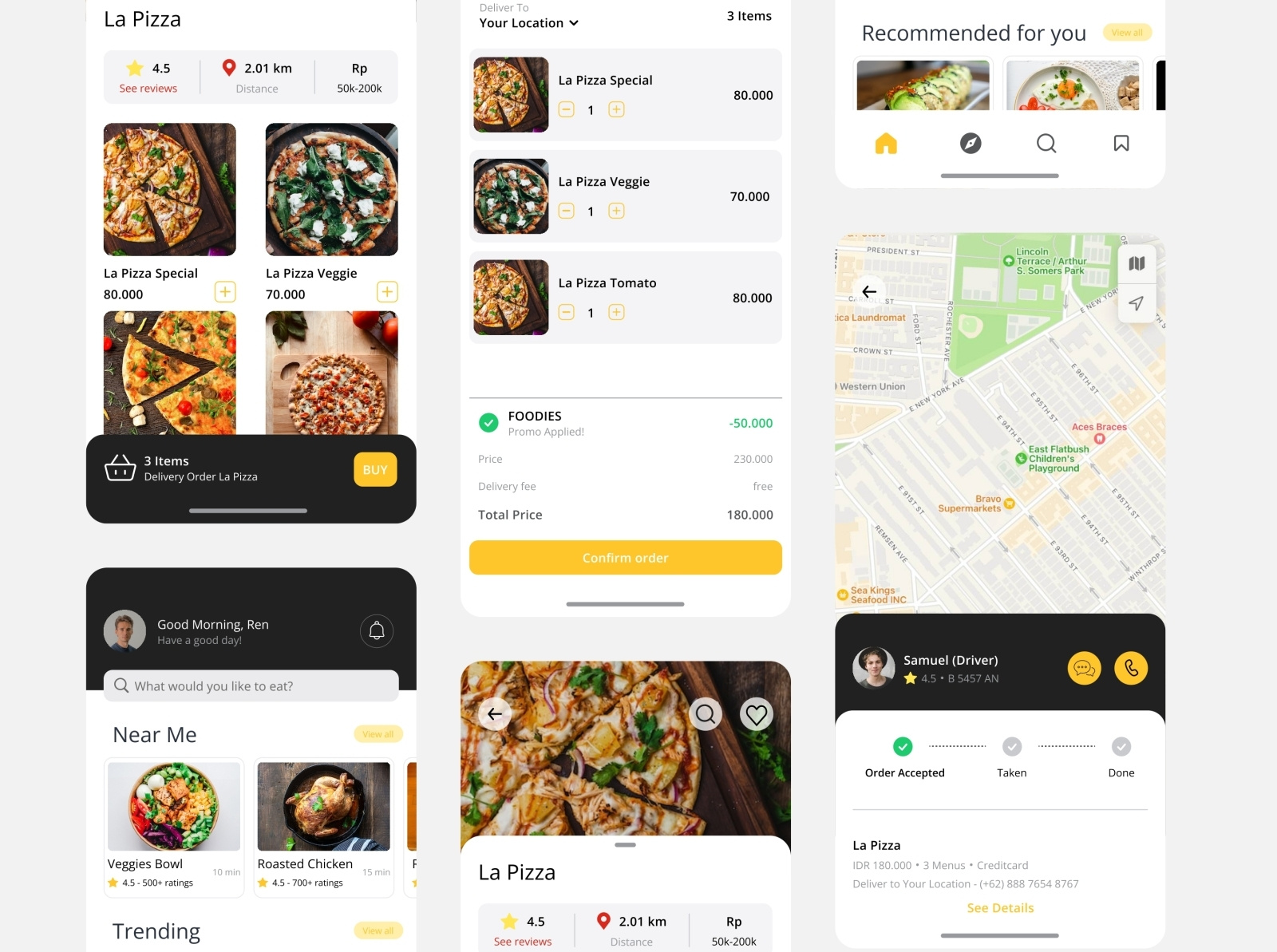 Food Delivery App Concept by rensha alifriendsha on Dribbble