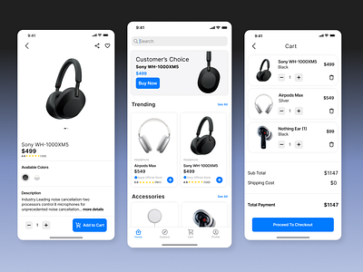 E-Commerce Mobile App Concept Design