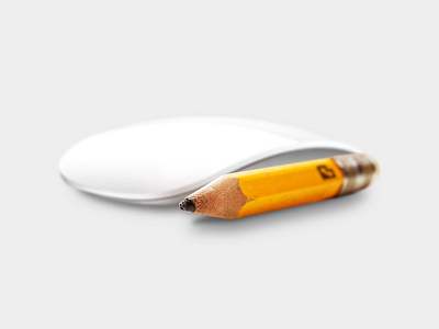 Pencil and mouse