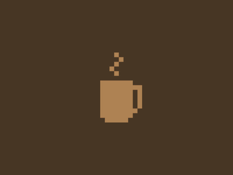 Hot drinks animated loop animation coffee hot drinks pixel animation pixels tea
