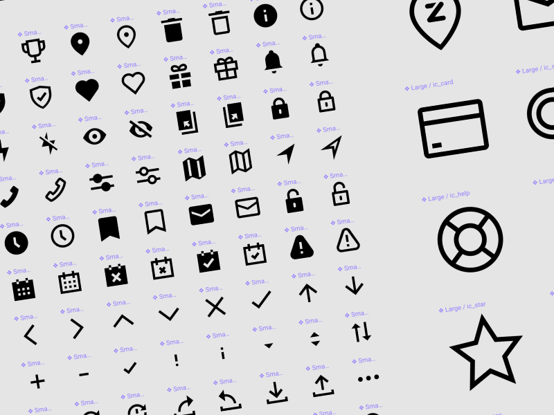 Custom designed icon set figmadesign pixel perfect custom icons zapper
