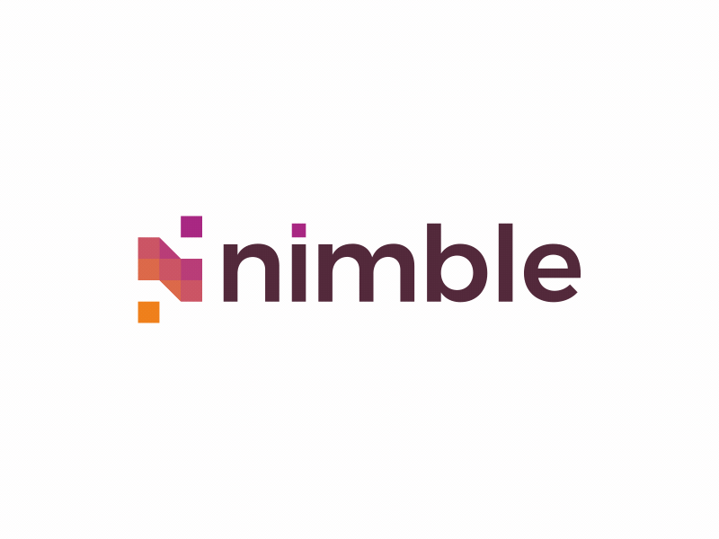 Nimble Motion 2d abstract animation gif gradient logo loop mograph motion simple snappy spin square